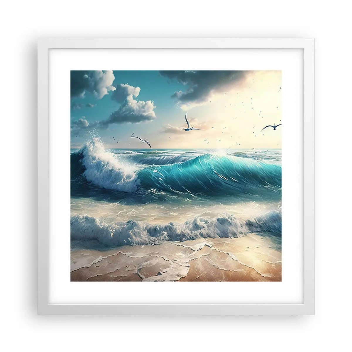 Affiche dans un cadre blanc - Poster - Ça bourdonne seulement pour toi - 40x40 cm