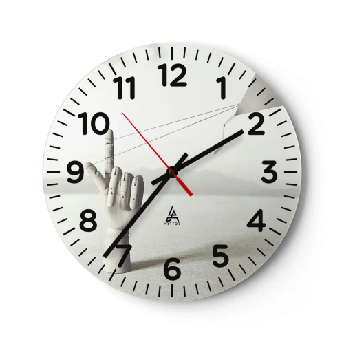 Horloge murale - Pendule murale - Épreuve de force - 30x30 cm