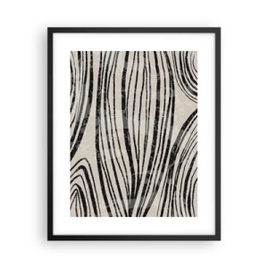 Affiche dans un cadre noir - Poster - Ligne de marécage - 40x50 cm