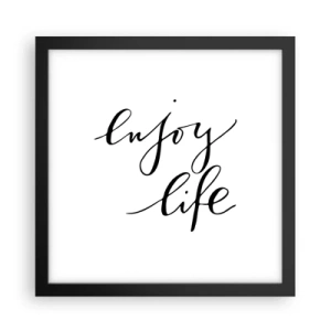 Affiche dans un cadre noir - Poster - Rien à ajouter.... - 30x30 cm