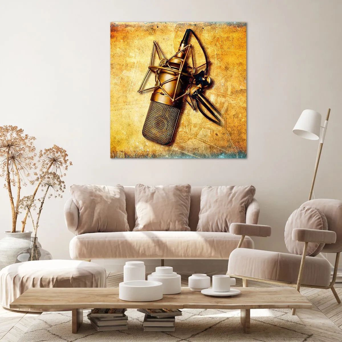 Impression sur toile - Image sur toile - Les années d'or de la radio - 60x60 cm