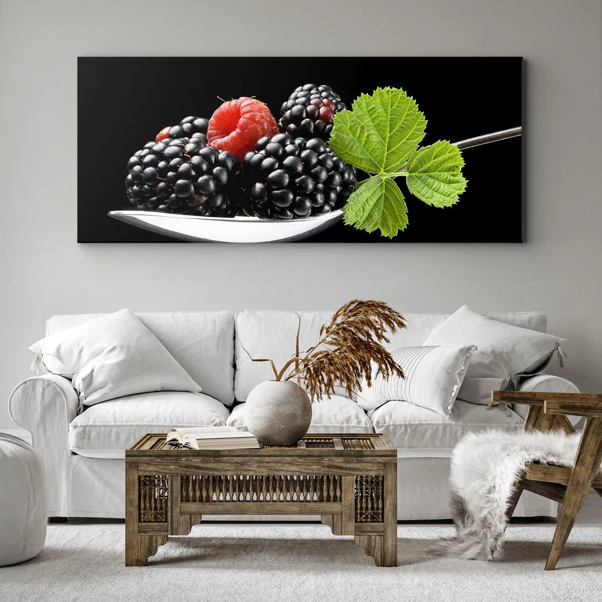 Impression sur toile - Image sur toile - Le goût de la fraîcheur - 100x40 cm
