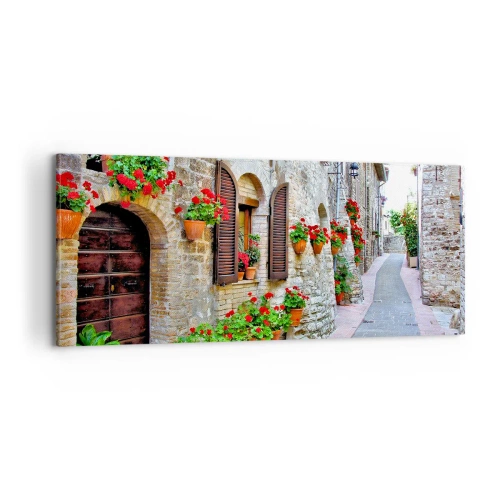 Impression sur toile - Image sur toile - Ambiance italienne - 100x40 cm