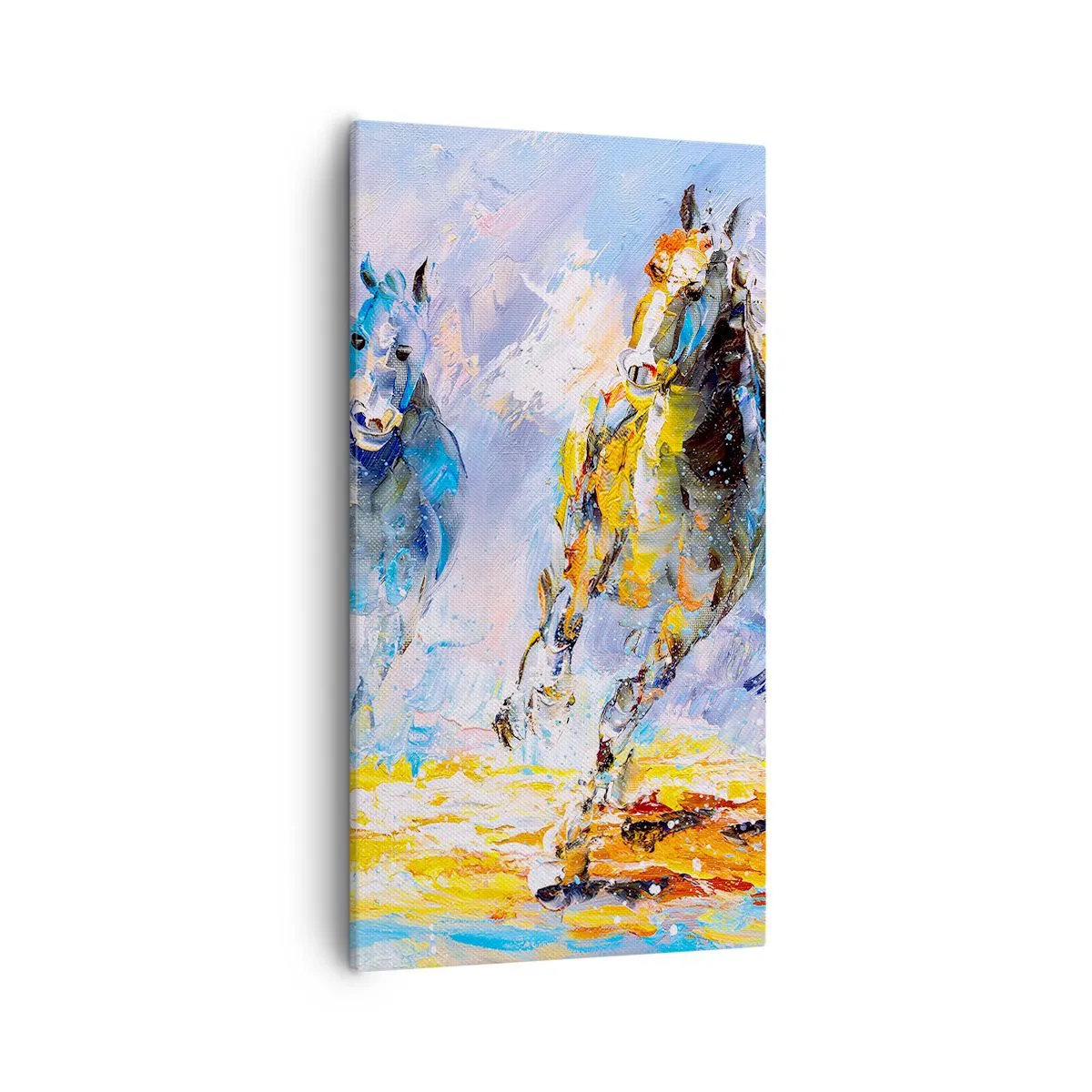 Impression sur toile - Image sur toile - À travers l'éblouissement du galop - 55x100 cm