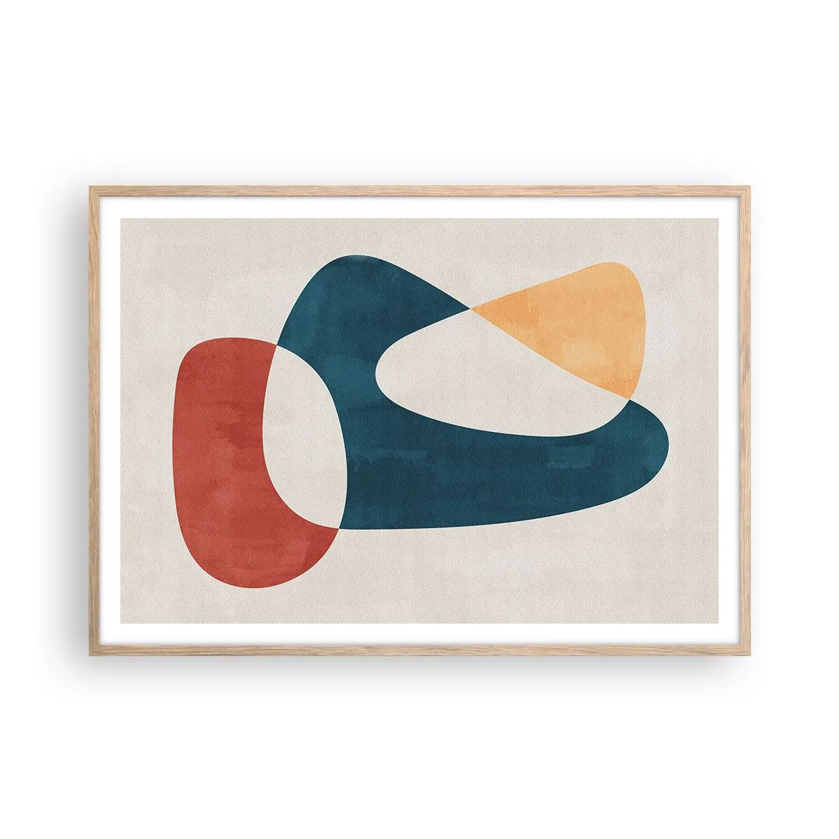 Affiche dans un chêne clair - Poster - Influences et métamorphoses - 100x70 cm