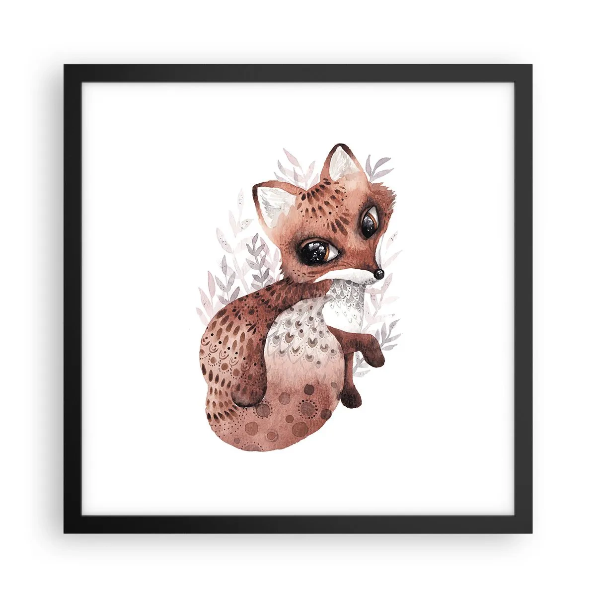 Affiche dans un cadre noir - Poster - Seulement à aimer - 40x40 cm