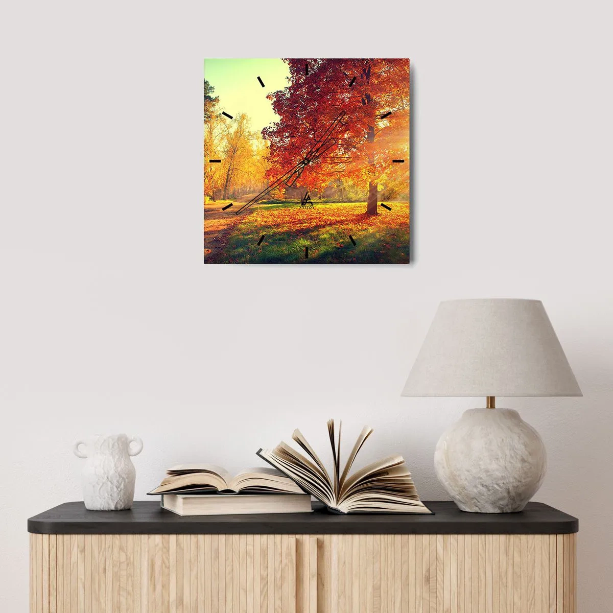 Horloge murale - Pendule murale - Le roux est beau - 30x30 cm