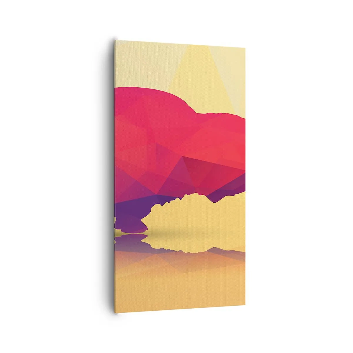 Impression sur toile - Image sur toile - La force amarante du bison - 65x120 cm