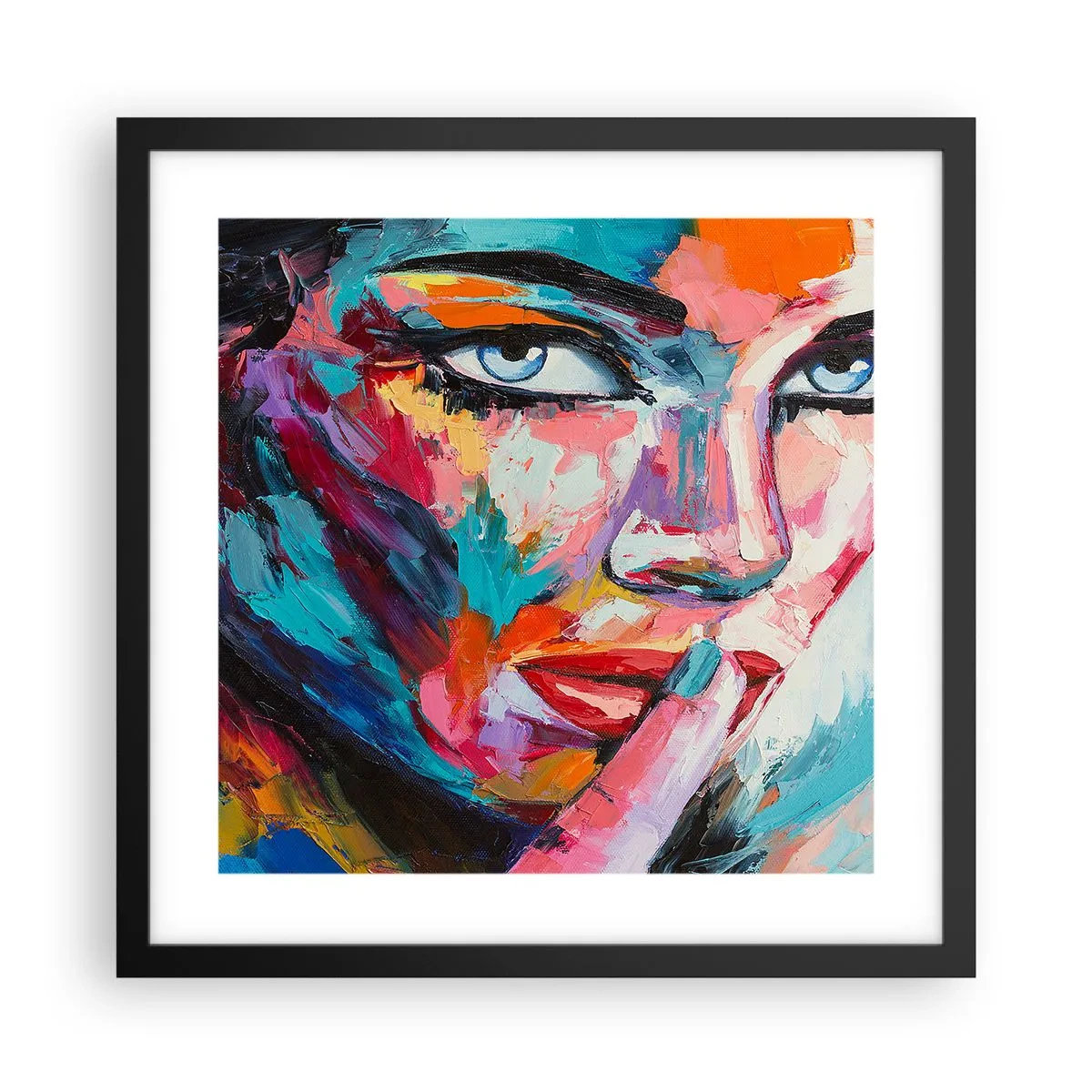 Affiche dans un cadre noir - Poster - Notre premier secret - 40x40 cm