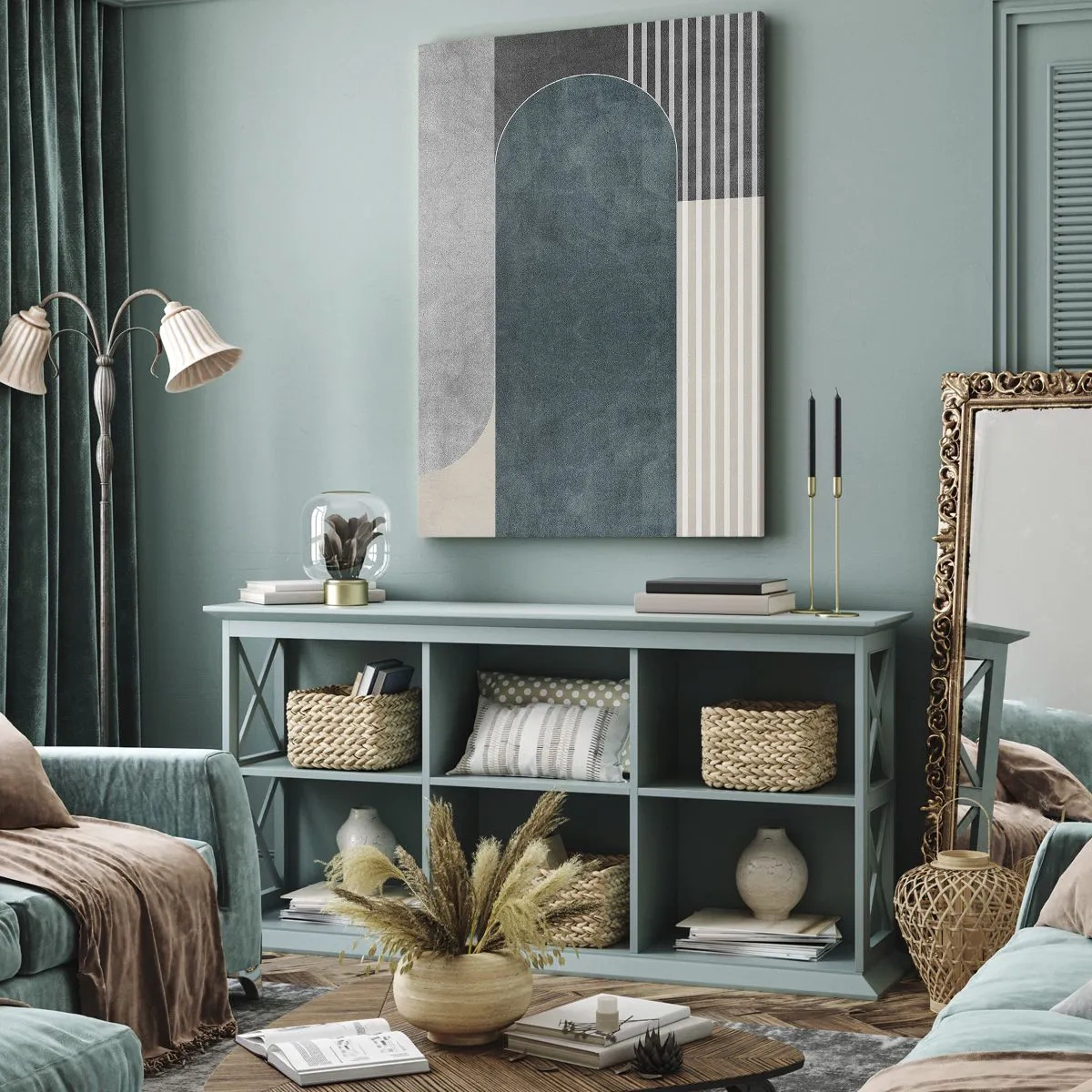 Impression sur toile - Image sur toile - Composition de niveaux - 65x120 cm