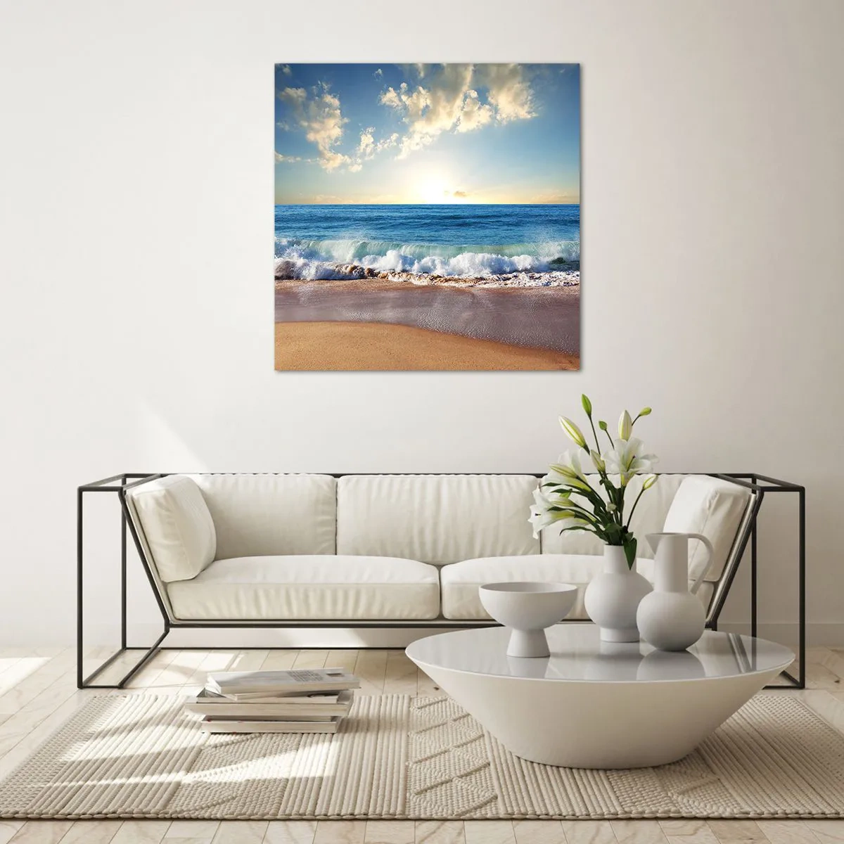 Impression sur verre - Image sur verre - Mouvement et immobilité à la fois - 70x70 cm