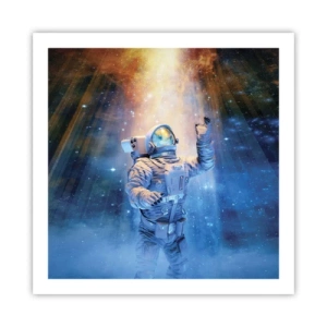 Affiche - Poster - Enfin arrivé - 60x60 cm