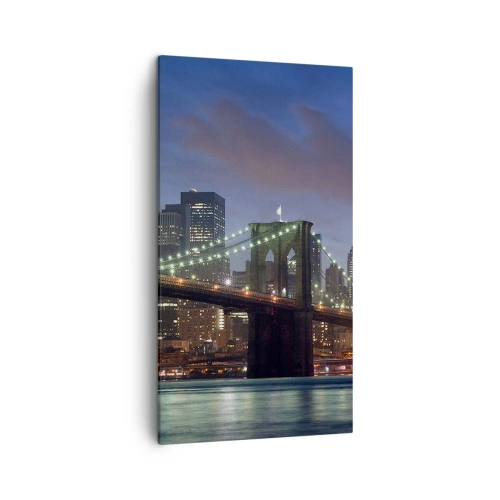 Impression sur toile - Image sur toile - Nuit rougeoyante - 45x80 cm