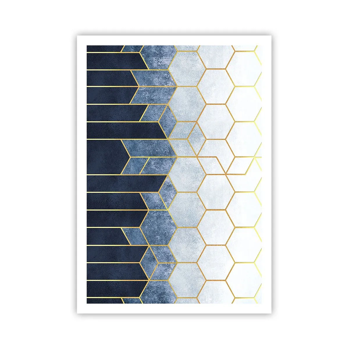 Affiche - Poster - Composition en rythme syncopé - 70x100 cm