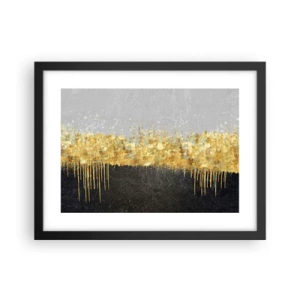 Affiche dans un cadre noir - Poster - Vers l'intérieur et vers le haut - 40x30 cm