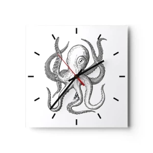 Horloge murale - Pendule murale - Dansant avec les vagues - 40x40 cm