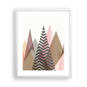 Affiche dans un cadre blanc - Poster - Vue pyramidale - 40x50 cm
