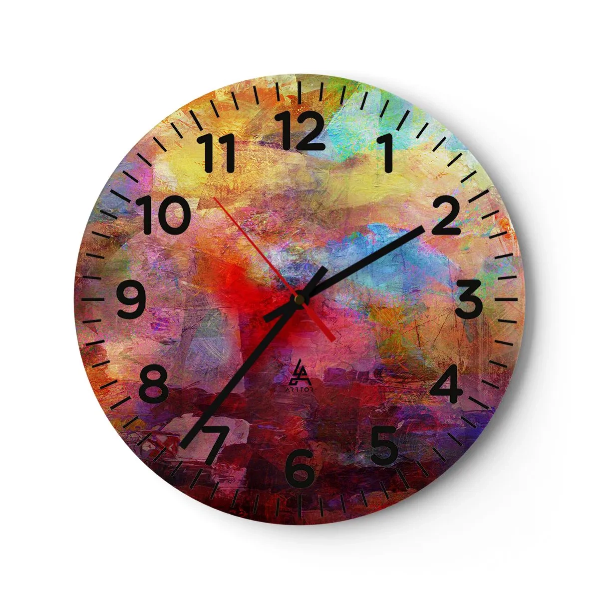Horloge murale - Pendule murale - Regardez à l'intérieur de l'arc-en-ciel - 30x30 cm