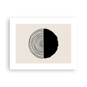 Affiche - Poster - Moitié-moitié - 40x30 cm
