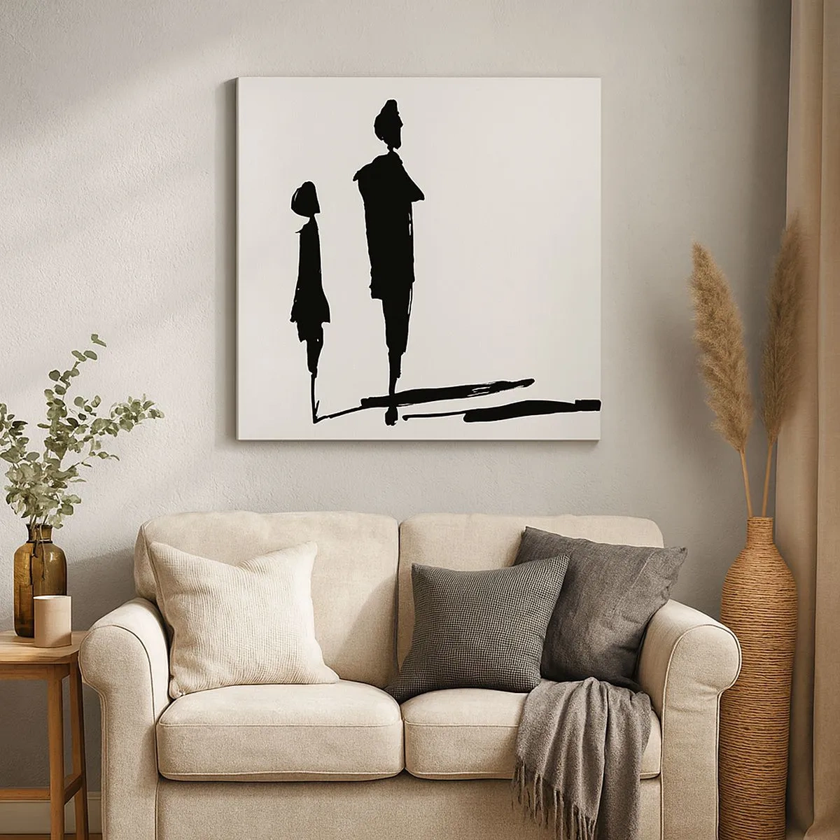 Impression sur toile - Image sur toile - Êtes-vous sûr qu'ils sont ensemble ? - 30x30 cm