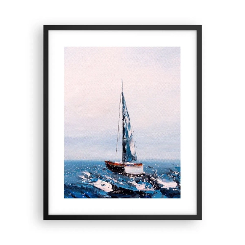 Affiche dans un cadre noir - Poster - Confrérie du vent - 40x50 cm