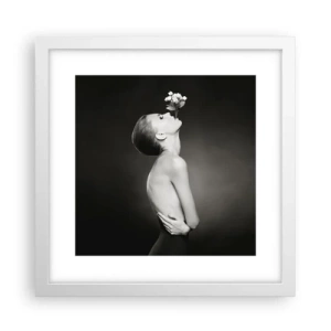 Affiche dans un cadre blanc - Poster - Elégance excentrique - 30x30 cm