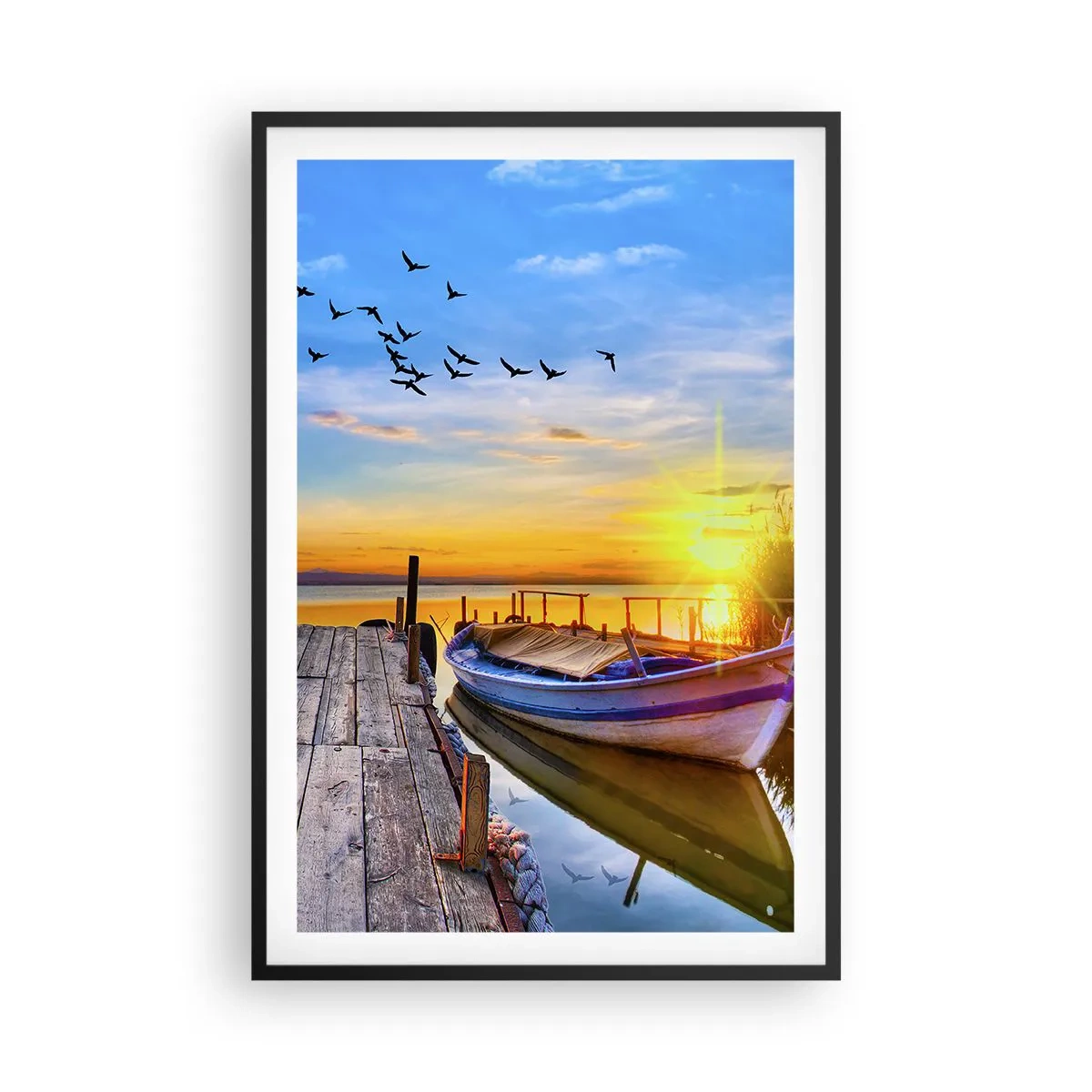 Affiche dans un cadre noir - Poster - Au revoir, à demain - 61x91 cm