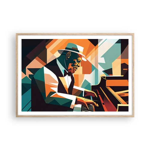 Affiche dans un chêne clair - Poster - C’est tout le jazz - 100x70 cm