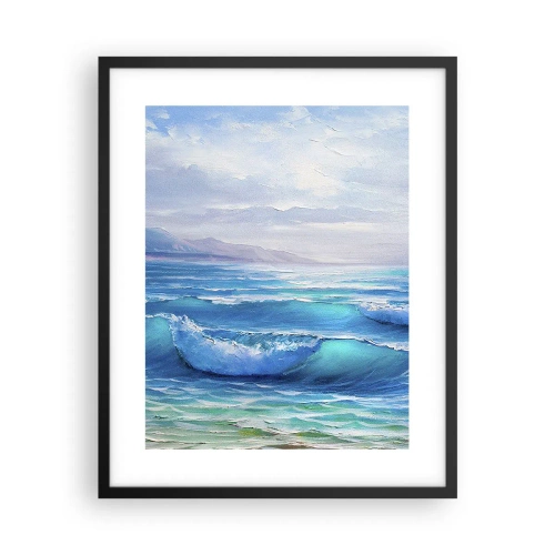 Affiche dans un cadre noir - Poster - Il apporte un soulagement - 40x50 cm