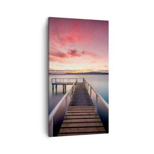 Impression sur toile - Image sur toile - La douce flamme du soir - 45x80 cm
