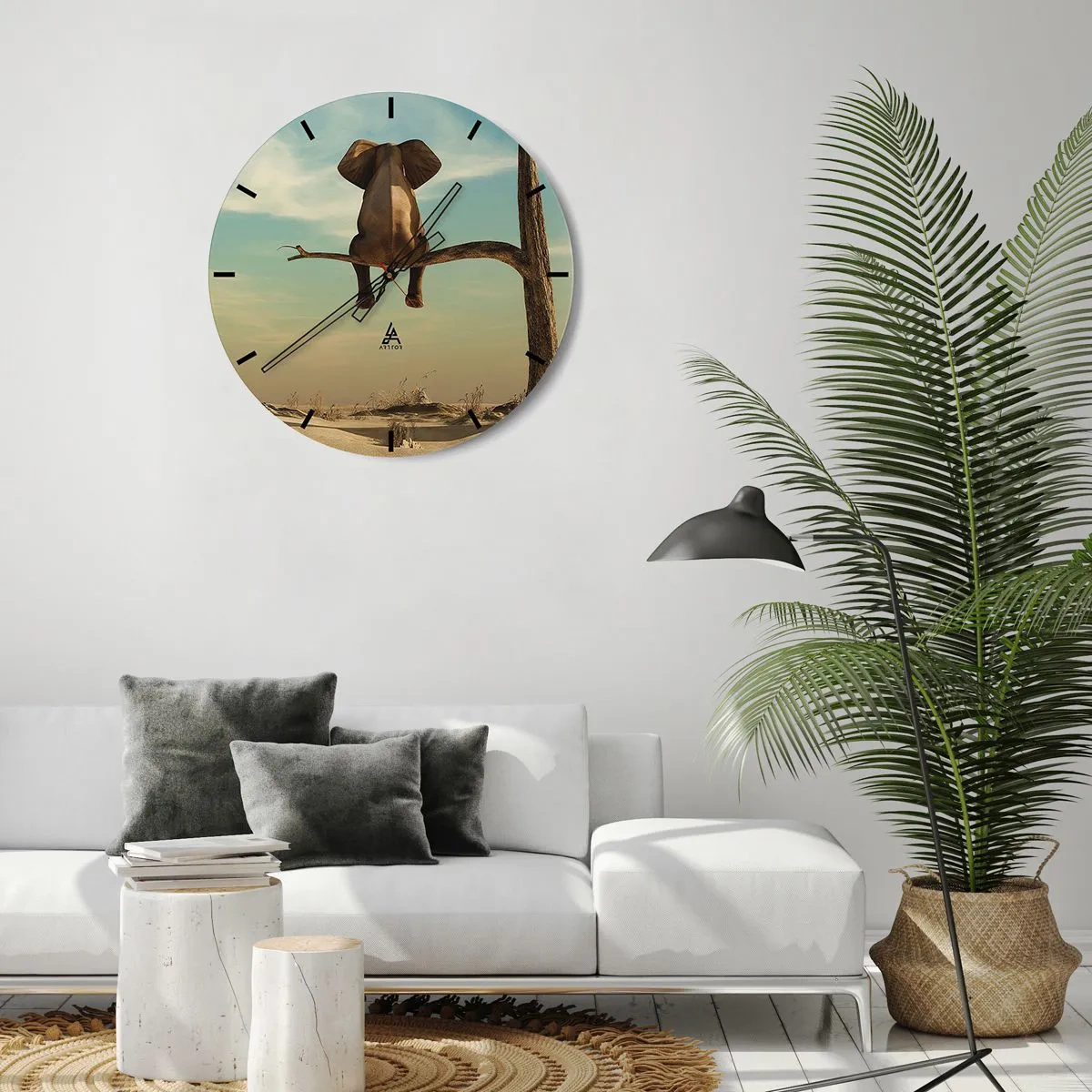 Horloge murale - Pendule murale - Nouveau point de vue - 40x40 cm