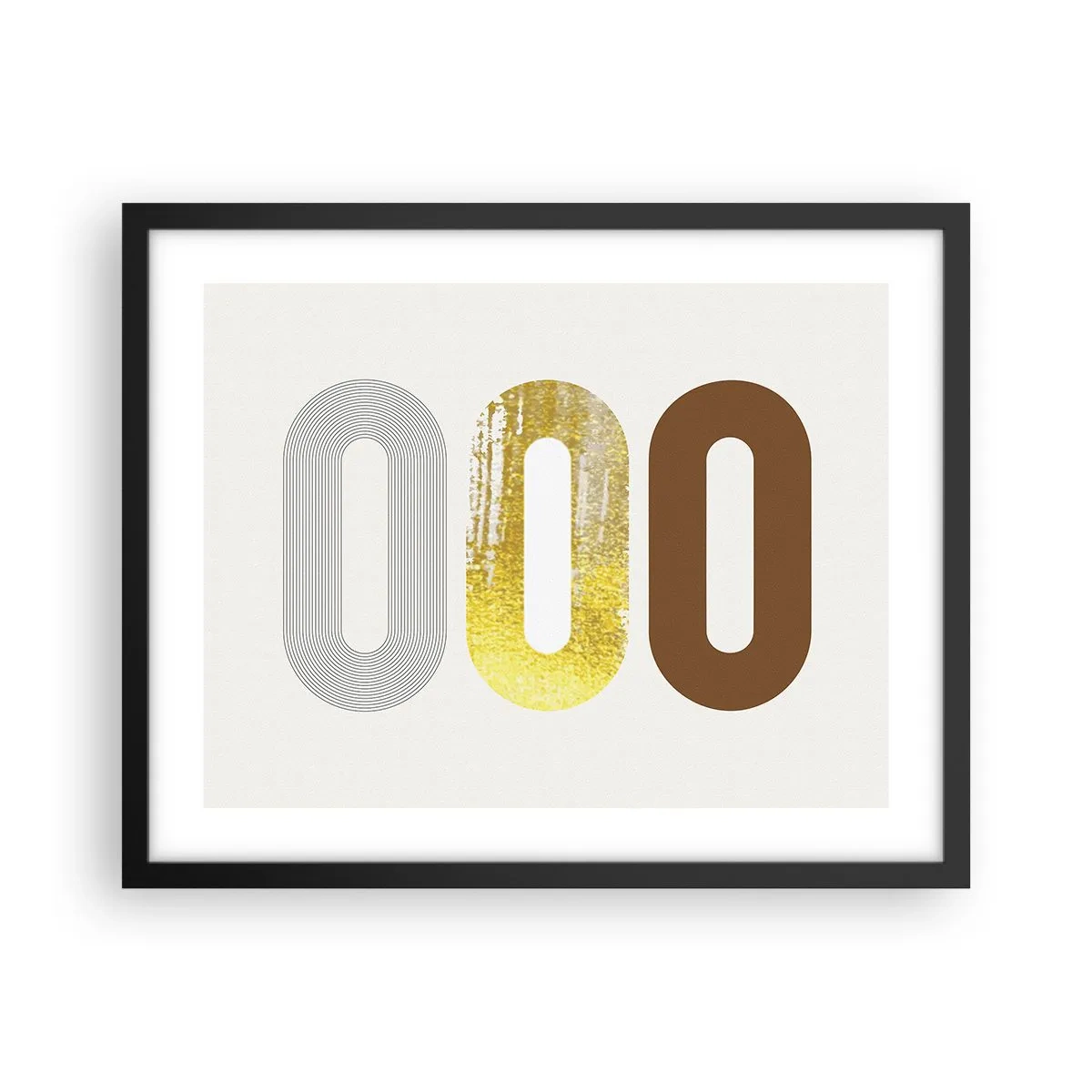Affiche dans un cadre noir - Poster - Ooo! - 50x40 cm