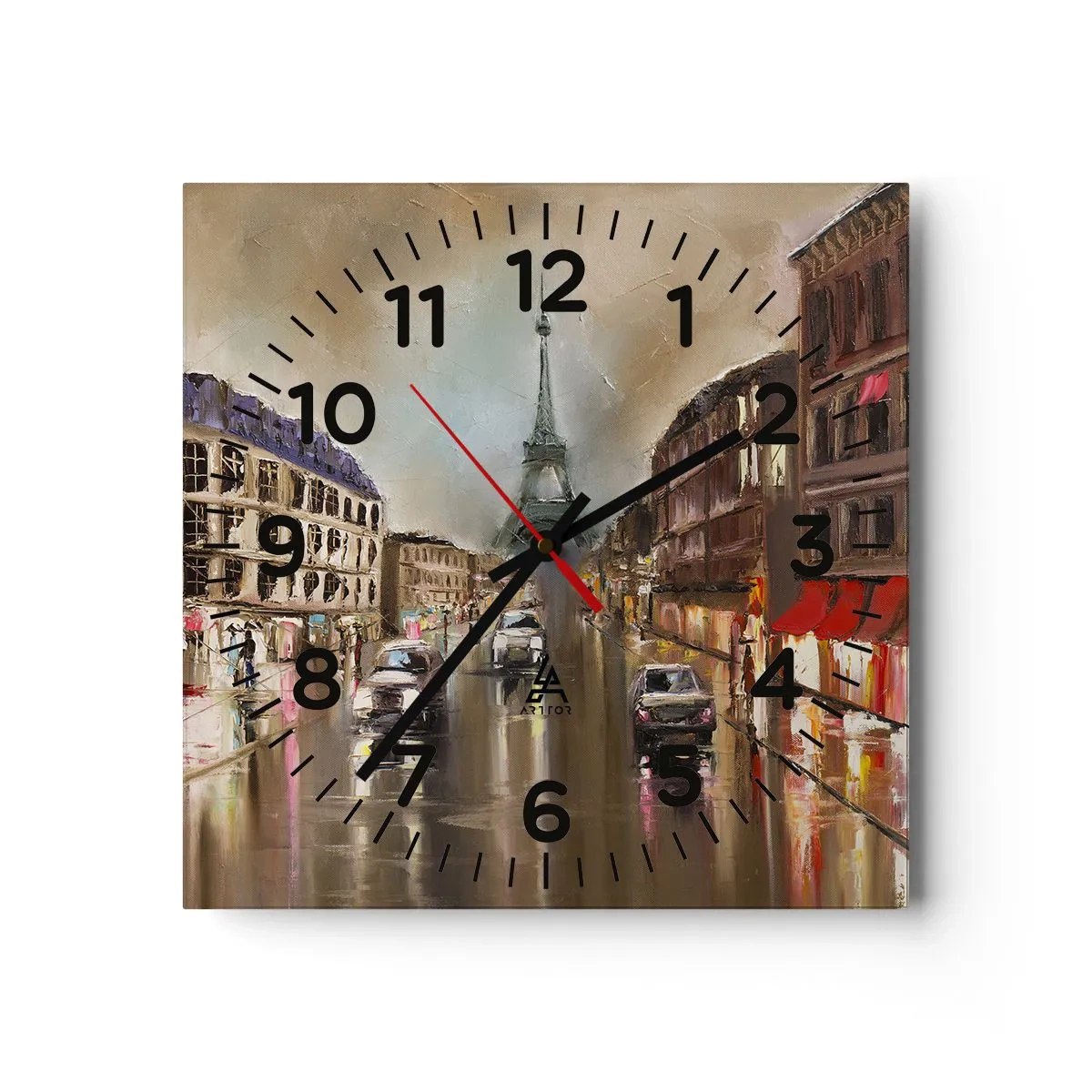Horloge murale - Pendule murale - Elle seule compte - 30x30 cm