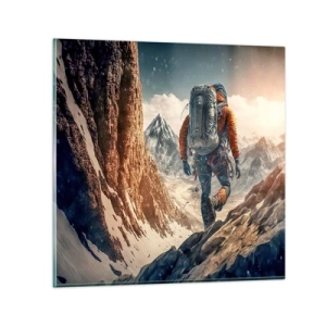 Impression sur verre - Image sur verre - Guerrier solitaire - 30x30 cm