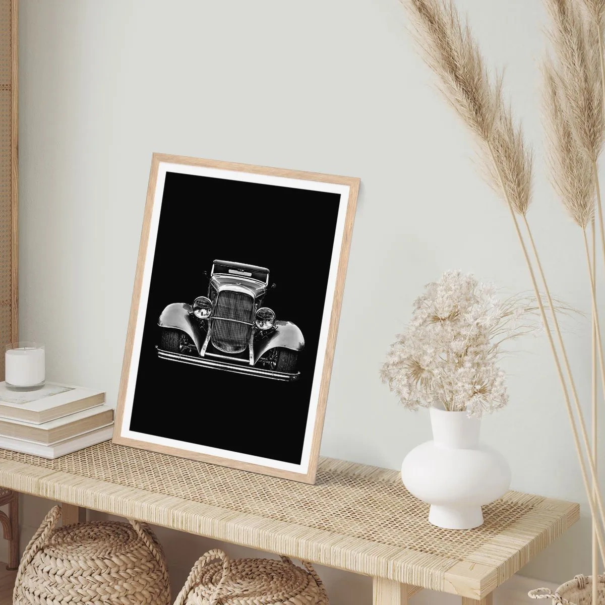 Affiche dans un chêne clair - Poster - Un vrai gentleman - 50x70 cm