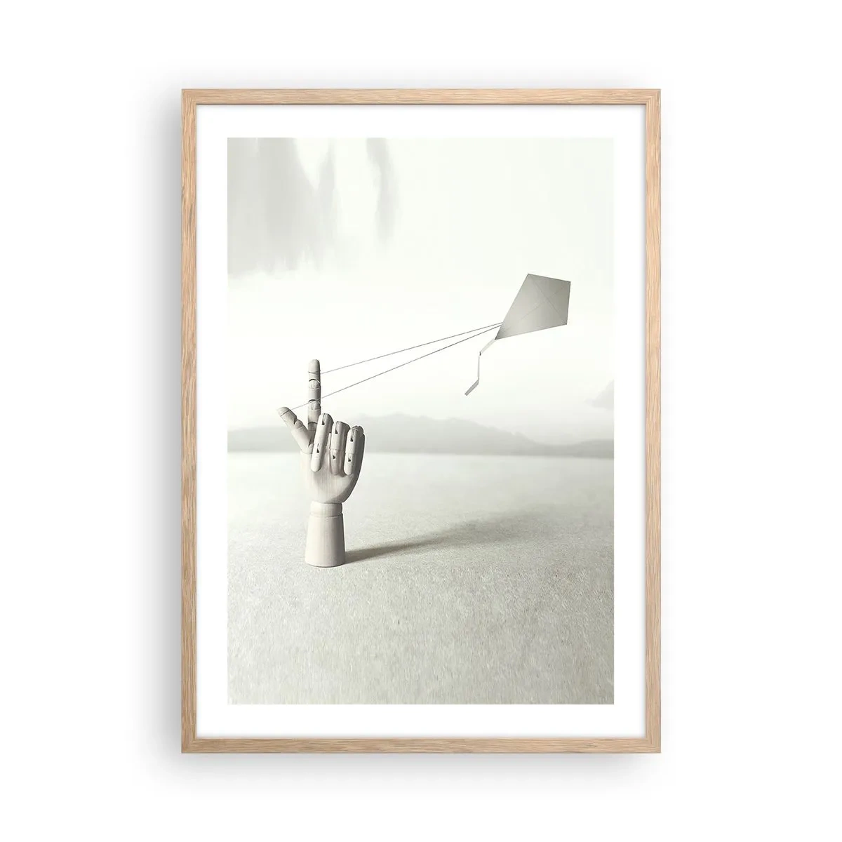 Affiche dans un chêne clair - Poster - Épreuve de force - 50x70 cm