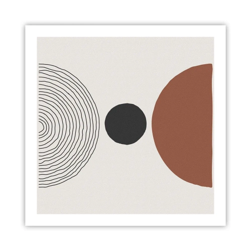 Affiche - Poster - Au centre de l'attention - 60x60 cm