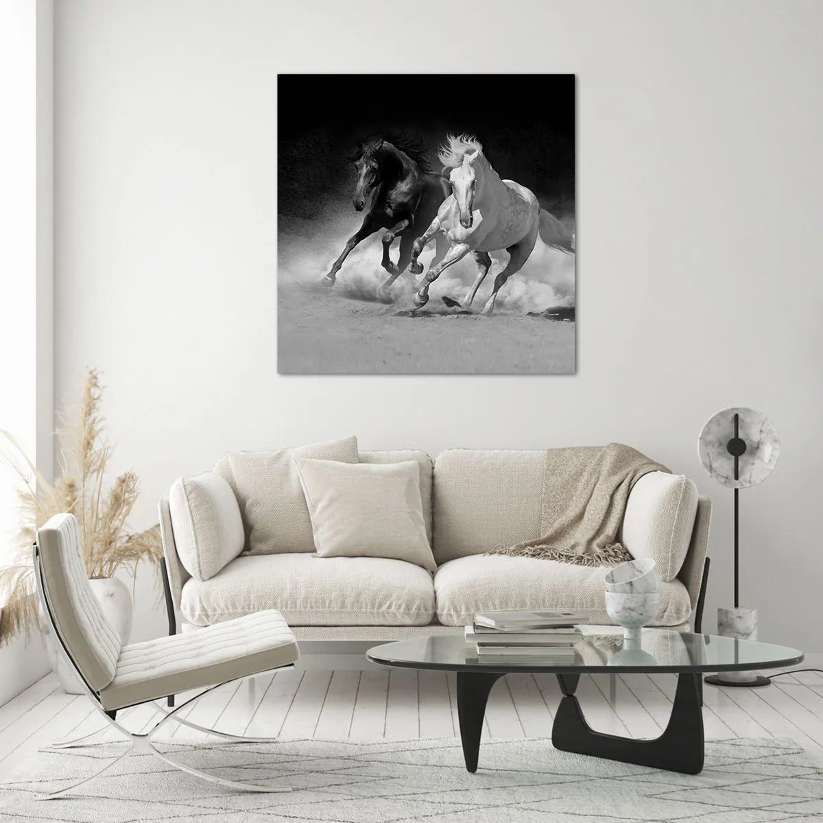 Impression sur verre - Image sur verre - Galop de la liberté - 40x40 cm