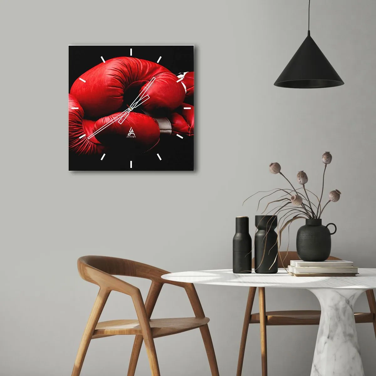 Horloge murale - Pendule murale - Les émotions du combat sont derrière nous - 30x30 cm