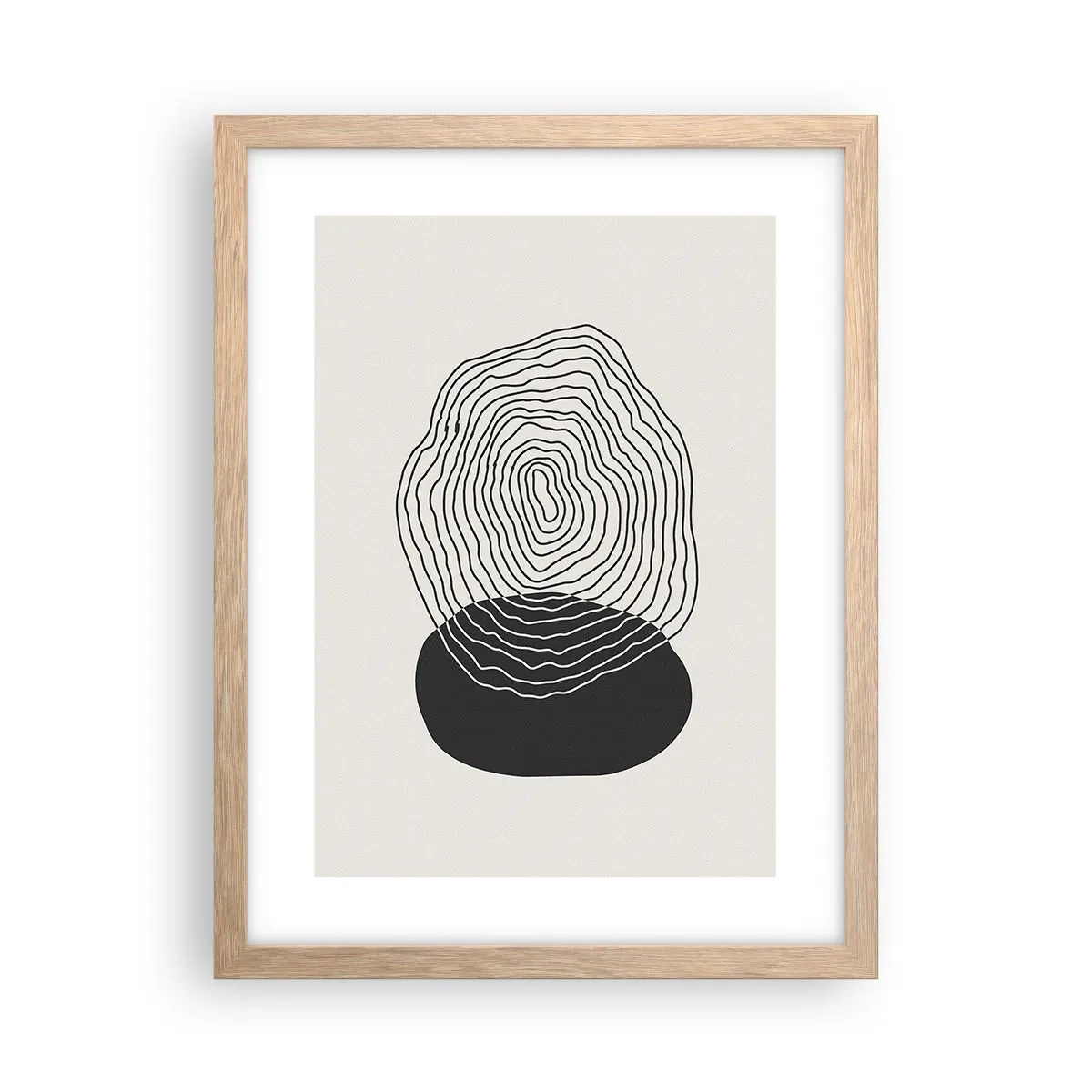 Affiche dans un chêne clair - Poster - Durabilité et oscillation - 30x40 cm