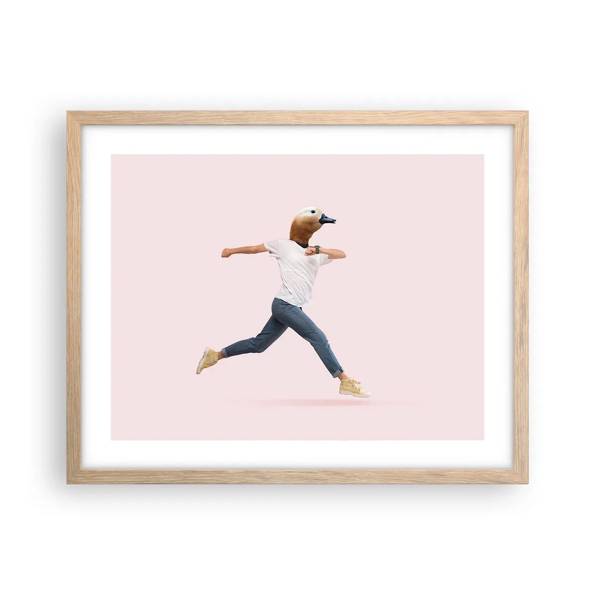 Affiche dans un chêne clair - Poster - Une pincée d'absurdité - 50x40 cm