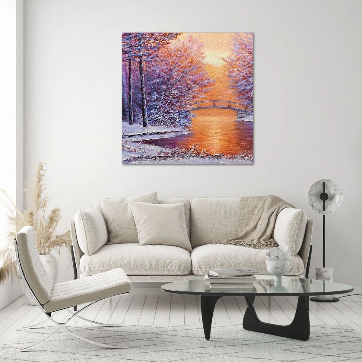 Impression sur verre - Image sur verre - On se rencontre ici - 60x60 cm