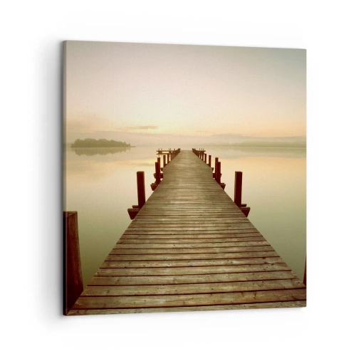 Impression sur toile - Image sur toile - L'aube, les premières lueurs, le jour - 50x50 cm