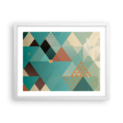 Affiche dans un cadre blanc - Poster - Unité de la multiplicité, multiplicité de l'unité - 50x40 cm