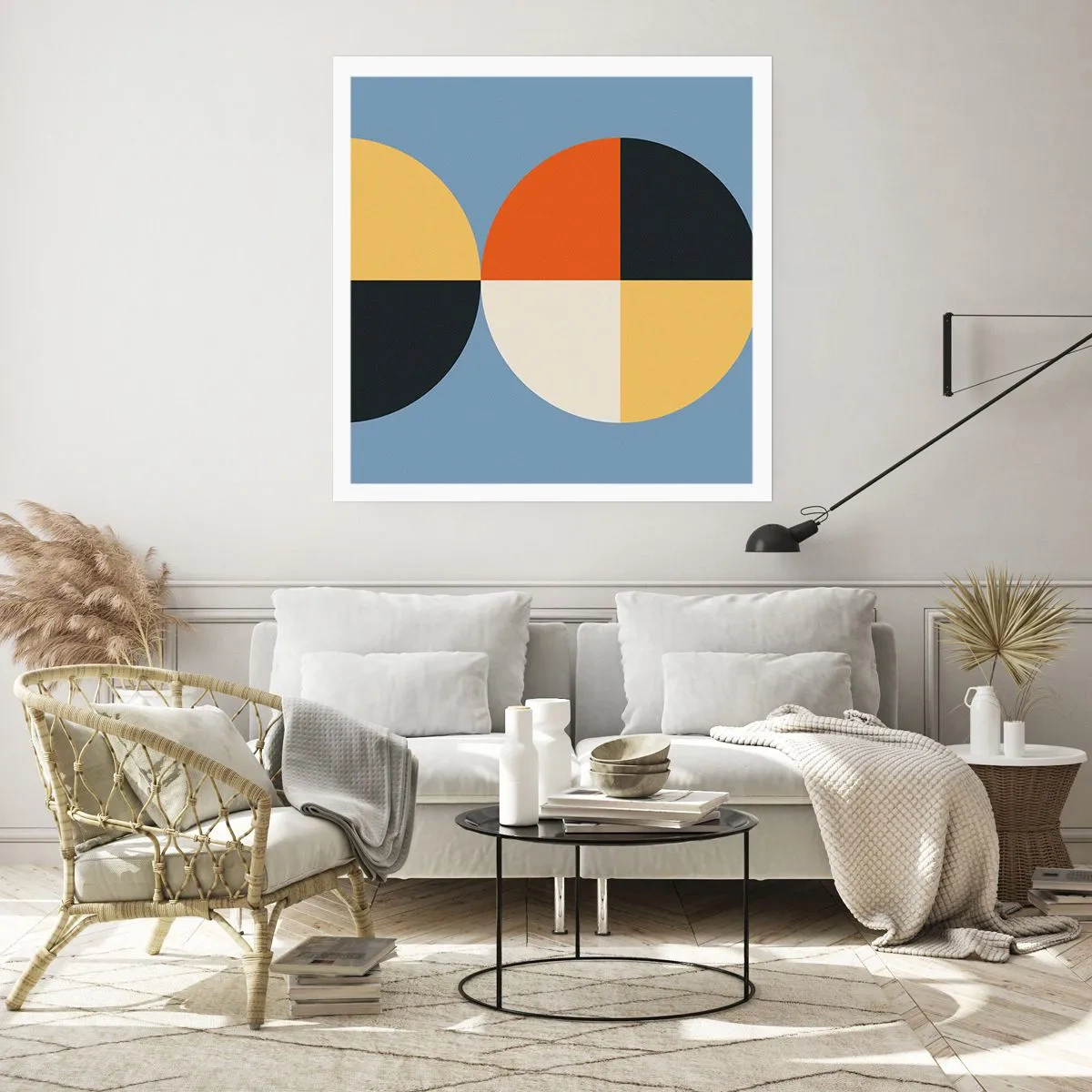 Affiche - Poster - Regarde et compte - 60x60 cm