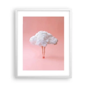 Affiche dans un cadre blanc - Poster - Douce promesse - 40x50 cm