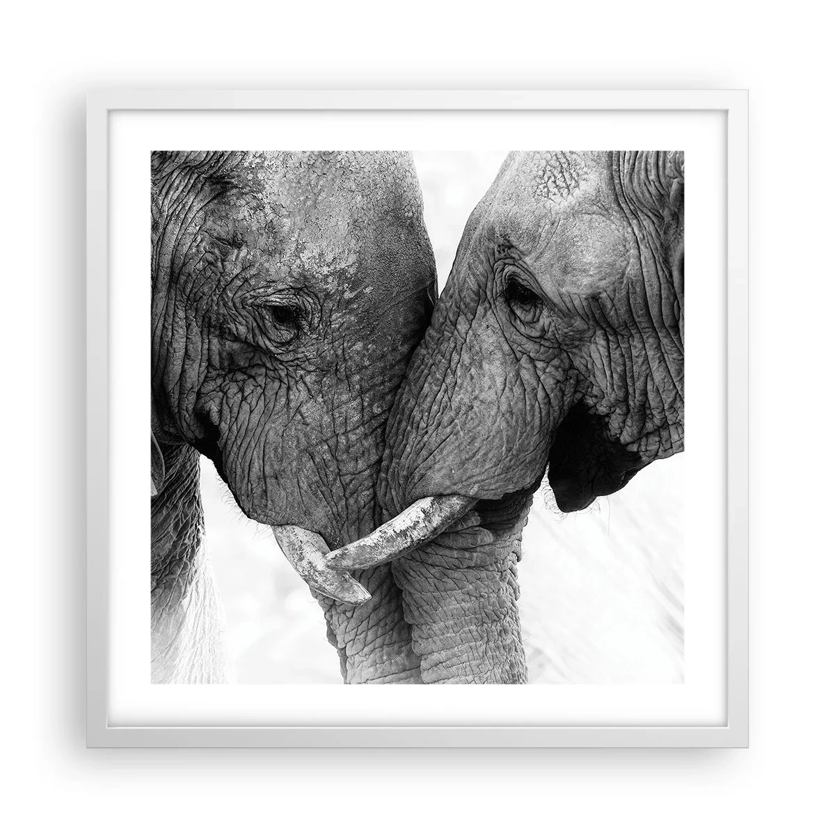 Affiche dans un cadre blanc - Poster - Confession sincère - 50x50 cm