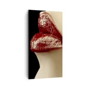 Impression sur toile - Image sur toile - Sensualité et brillance du carmin - 55x100 cm