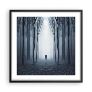 Affiche dans un cadre noir - Poster - Tout est simple et clair - 50x50 cm