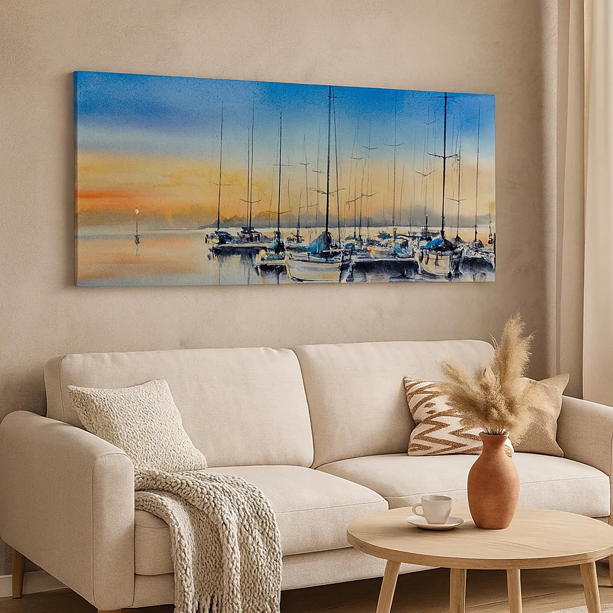 Impression sur toile - Image sur toile - Fin d'une belle journée - 30x30 cm